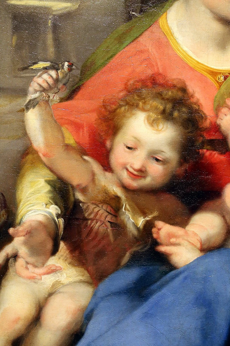 Madonna della gatta - dettaglio, Mational Gallery Londra, Barocci Federico